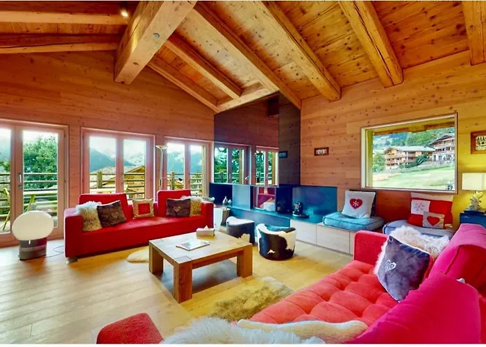 Alpehytte Les Moulins 5 Cheminee Piscine Sauna Parking Prive Verbier