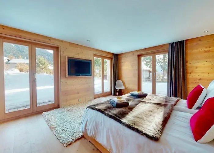 Les Moulins 5 Cheminee Piscine Sauna Parking Prive Verbier