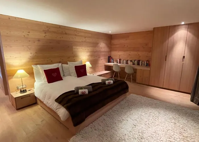 샬레 Les Moulins 5 Cheminee Piscine Sauna Parking Prive