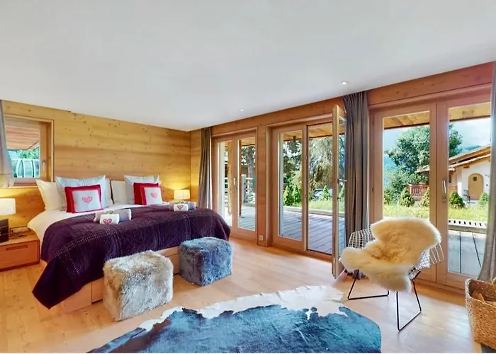 Les Moulins 5 Cheminee Piscine Sauna Parking Prive Verbier