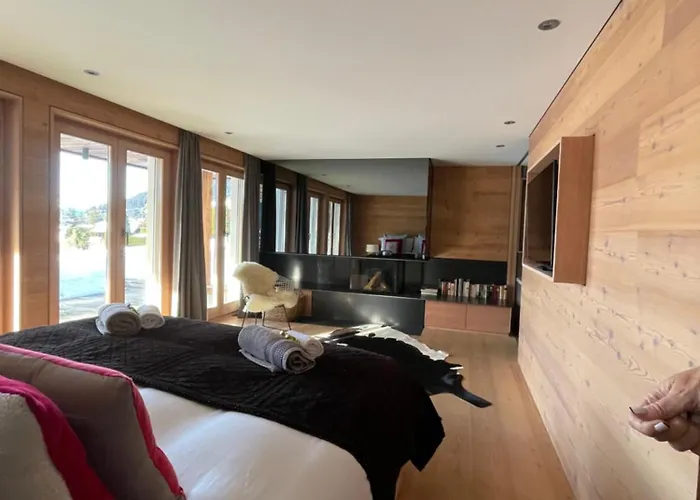 Les Moulins 5 Cheminee Piscine Sauna Parking Prive Chalet