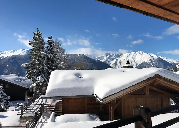 Chalet Les Moulins 5 Cheminee Piscine Sauna Parking Prive Verbier