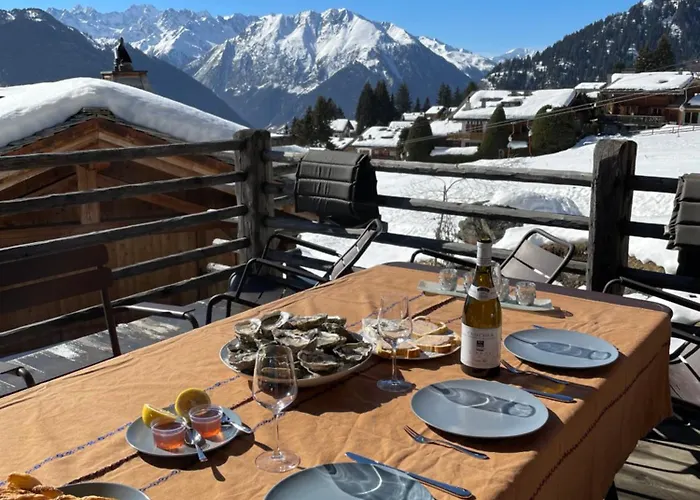 Les Moulins 5 Cheminee Piscine Sauna Parking Prive Verbier