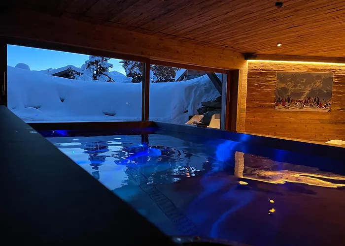 Les Moulins 5 Cheminee Piscine Sauna Parking Prive Chalet Verbier