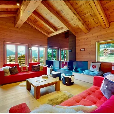 Domek alpejski Les Moulins 5 Cheminee Piscine Sauna Parking Prive Verbier