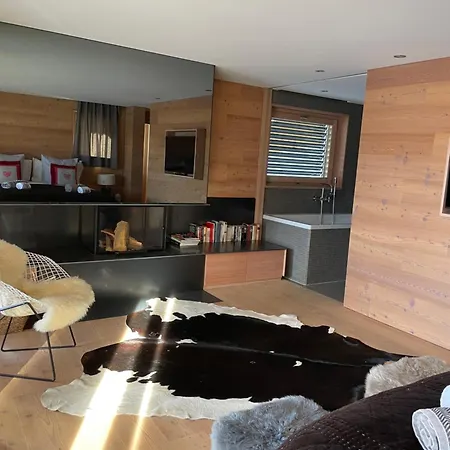 Les Moulins 5 Cheminee Piscine Sauna Parking Prive Verbier