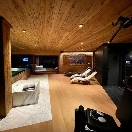 Les Moulins 5 Cheminee Piscine Sauna Parking Prive Domek alpejski *