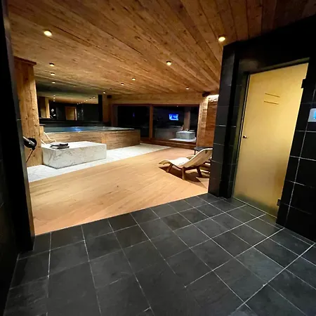 Domek alpejski Les Moulins 5 Cheminee Piscine Sauna Parking Prive